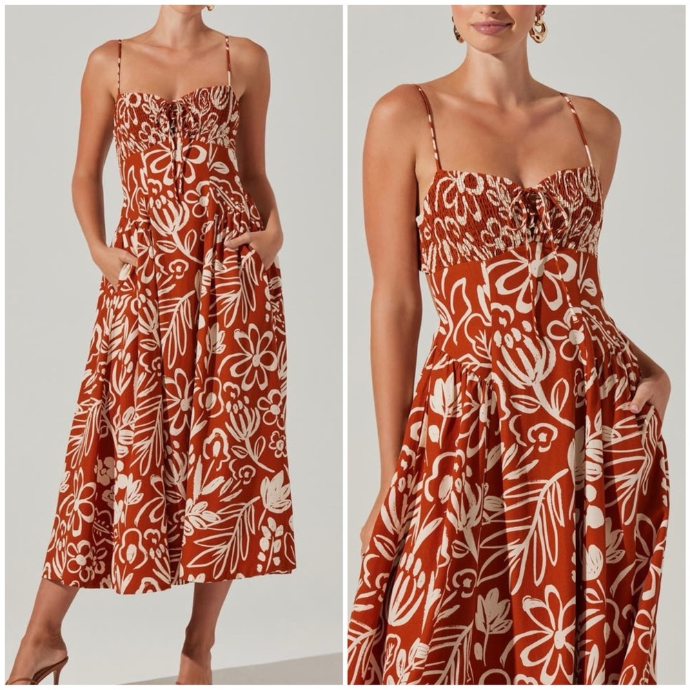 Nwt Astr Midi Sundress
